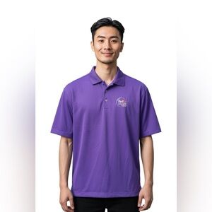 NIKE Golf Purple driFIT Polo from the Memphis fedex st Jude pga golf tournament
